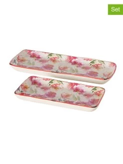2-delige Set: Borden "Karella" Crème/roze