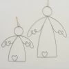 2-delige Set: Decoratieve Hangers "Adriel" Zilverkleurig