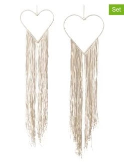 2-delige Set: Decoratieve Hangers "Heena" Beige