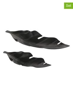 2-delige Set: Decoratieve Schalen "Jatay" Zwart