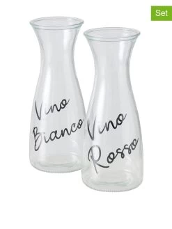 2-delige Set: Karaffen "Cucina" Transparant - 1 L