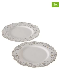 2-delige Set: Ontbijtborden "Kamilla" Wit - Ø 21 Cm