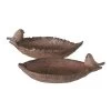 2-delige Set: Vogeldrinkbakken "Mirena" Bruin - (B) 25 Cm