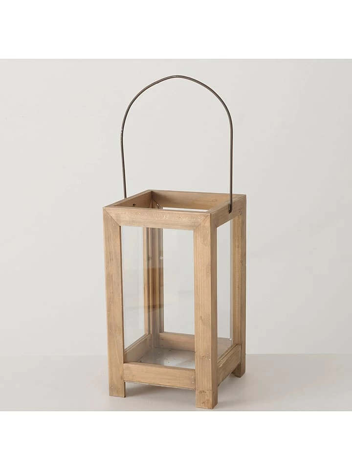 2-delige Set: Windlichten "Blexa" Naturel - Afbeelding 3