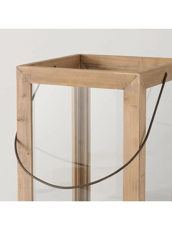 2-delige Set: Windlichten "Blexa" Naturel - Afbeelding 5