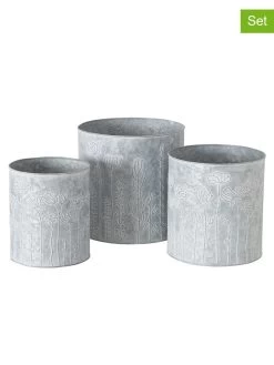 3-delige Set: Bloempotten "Bloma" Lichtblauw