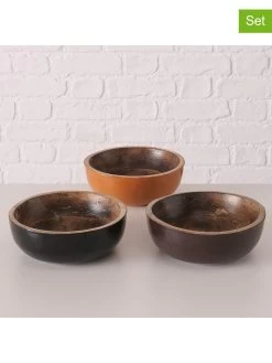 3-delige Set: Kommen "Faern" Bruin - Ø 19 Cm