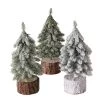 3-delige Set: Kunstkerstbomen "Senja" Groen - (H)19 X Ø 8 Cm