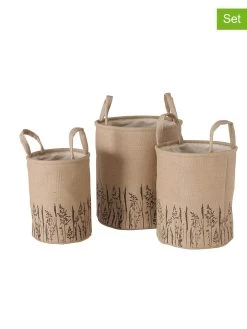 3-delige Set: Manden "Graser" Beige