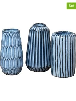 3-delige Set: Vazen "Aquarel" - (H)15 X Ø 9,5 Cm (verrassingsproduct)