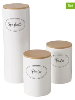 3-delige Set: Voorraadpotten "Cucina" Wit