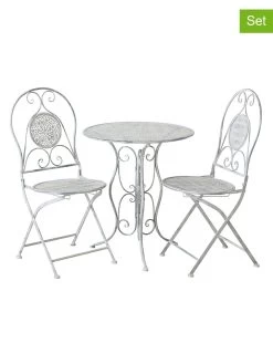 3-delige Tuinmeubelset "Lilli" Wit