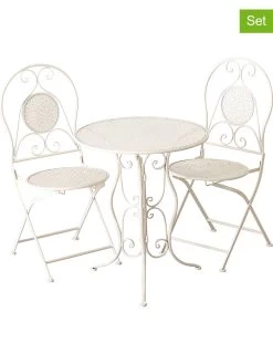 3-delige Tuinzitgelegenheid "Lilli" Wit