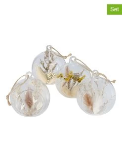 4-delige Set: Decoratieve Hangers "Helvin" Transparant