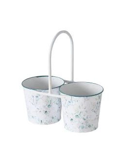 Bloempot "Eukana" Wit - (B)23 X (H)25 X (D)12 Cm