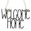 Decoratief Bordje "Welcome Home" Zwart - (B)26,5 X (H)18 Cm