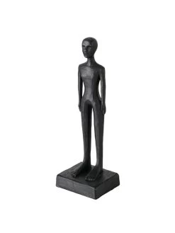 Decoratief Figuur "Vrouw" Zwart - (H)23 Cm