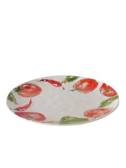 Dinerbord "Tomaty" Wit/rood - Ø 31 Cm