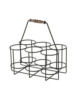 Flessendrager "Fabio" Zwart - (B)20 X (H)29 X (D)28 Cm