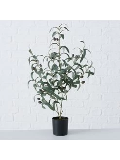 Kunstplant "Olijfboom" Groen - (H)70 X Ø 25 Cm