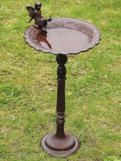 Vogeldrinkbak "Fee" Antiekbruin - (H)64 Cm