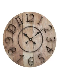 Wandklok "Mauri" Naturel - Ø 70 Cm