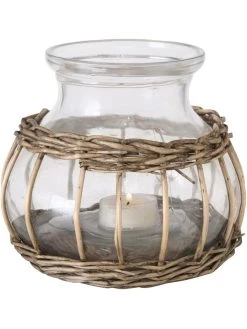 Windlicht "Velato" Transparant - (H)14 Cm